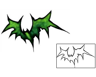 Bat Tattoo Animal tattoo | DBF-01040
