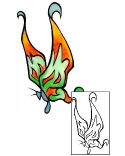 Butterfly Tattoo Insects tattoo | DBF-01052