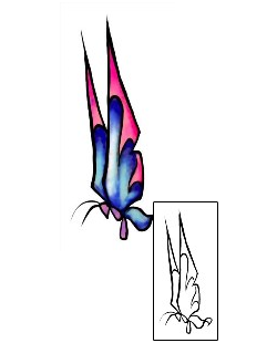 Butterfly Tattoo Insects tattoo | DBF-01062