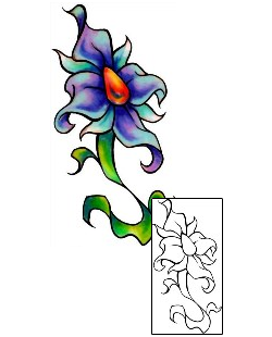 Picture of Plant Life tattoo | DBF-01104