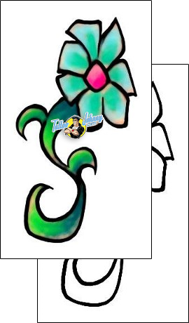 Flower Tattoo plant-life-flowers-tattoos-david-bollt-dbf-01106