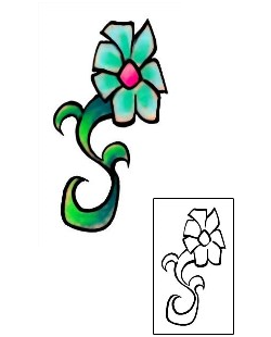 Picture of Plant Life tattoo | DBF-01106