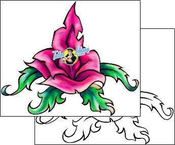 Flower Tattoo plant-life-flowers-tattoos-david-bollt-dbf-01117