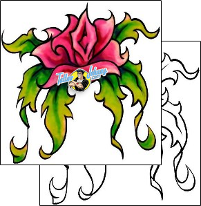 Flower Tattoo plant-life-flowers-tattoos-david-bollt-dbf-01124