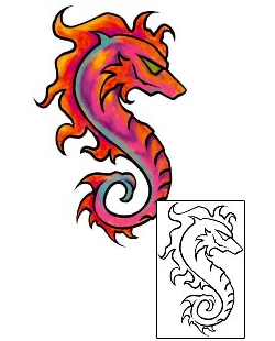 Seahorse Tattoo Tattoo Styles tattoo | DBF-01143