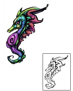 Seahorse Tattoo Tattoo Styles tattoo | DBF-01471
