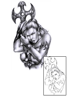 Breast Tattoo Mythology tattoo | DCF-00035