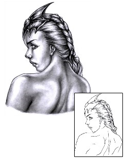 Woman Tattoo Mythology tattoo | DCF-00056