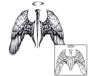 Angel Tattoo Specific Body Parts tattoo | DCF-00074