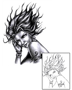 Woman Tattoo For Men tattoo | DCF-00075