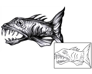 Fish Tattoo Marine Life tattoo | DCF-00088
