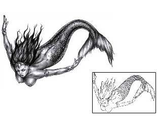 Mermaid Tattoo Mythology tattoo | DCF-00093