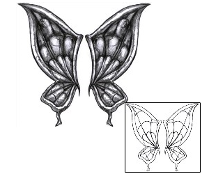 Butterfly Tattoo Insects tattoo | DCF-00107