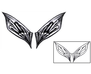 Butterfly Tattoo Specific Body Parts tattoo | DCF-00108