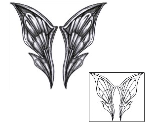 Butterfly Tattoo Specific Body Parts tattoo | DCF-00109