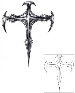 Cross Tattoo Religious & Spiritual tattoo | DCF-00113