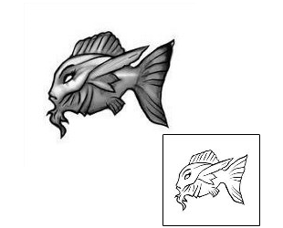 Fish Tattoo Marine Life tattoo | DDF-00014