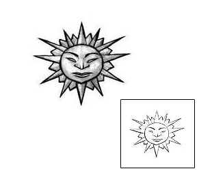Sun Tattoo Astronomy tattoo | DDF-00027