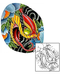 Reptiles & Amphibians Tattoo Horror tattoo | DFF-00010