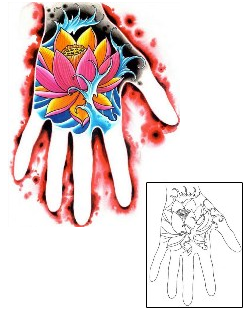 Lotus Tattoo Specific Body Parts tattoo | DFF-00036