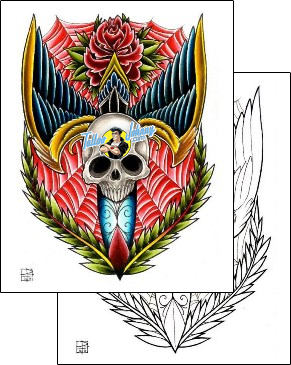 Wings Tattoo spider-web-tattoos-damien-friesz-dff-00065