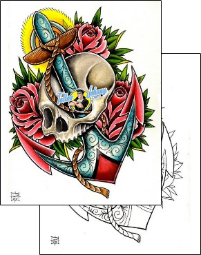Skull Tattoo anchor-tattoos-damien-friesz-dff-00083