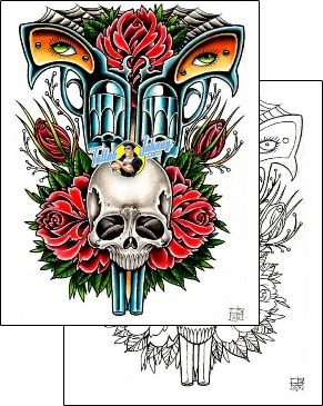 Skull Tattoo skull-tattoos-damien-friesz-dff-00086