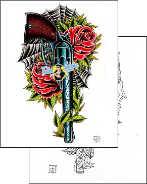 Rose Tattoo plant-life-rose-tattoos-damien-friesz-dff-00087