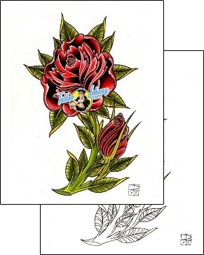 Flower Tattoo plant-life-flowers-tattoos-damien-friesz-dff-00088