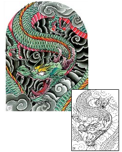 Dragon Tattoo Specific Body Parts tattoo | DFF-00108