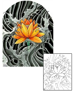 Lotus Tattoo Specific Body Parts tattoo | DFF-00111