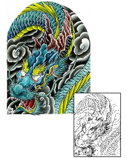 Dragon Tattoo Specific Body Parts tattoo | DFF-00116