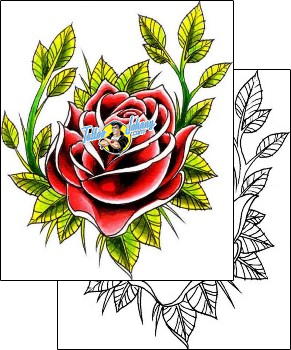 Flower Tattoo plant-life-flowers-tattoos-damien-friesz-dff-00125