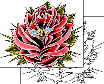 Flower Tattoo plant-life-flowers-tattoos-damien-friesz-dff-00127