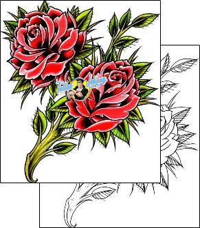 Flower Tattoo plant-life-flowers-tattoos-damien-friesz-dff-00128