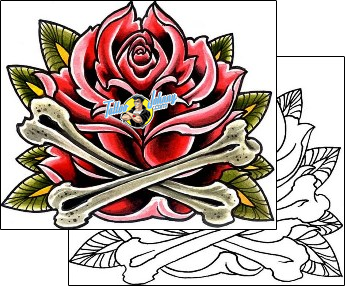Flower Tattoo plant-life-flowers-tattoos-damien-friesz-dff-00132
