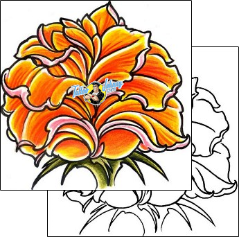 Flower Tattoo plant-life-flowers-tattoos-damien-friesz-dff-00134