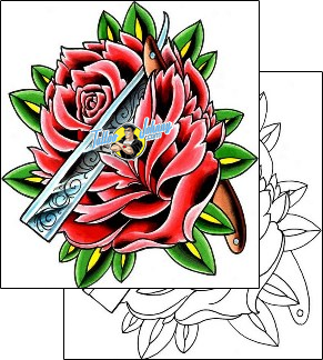 Flower Tattoo plant-life-flowers-tattoos-damien-friesz-dff-00135