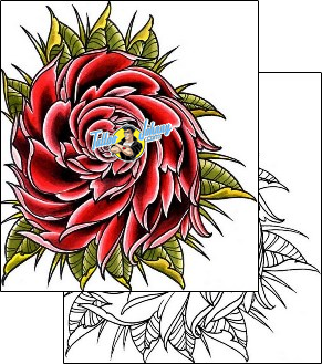 Flower Tattoo plant-life-flowers-tattoos-damien-friesz-dff-00136