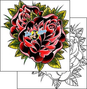 Flower Tattoo plant-life-flowers-tattoos-damien-friesz-dff-00138