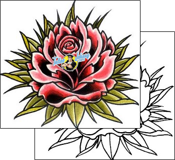 Flower Tattoo plant-life-flowers-tattoos-damien-friesz-dff-00140