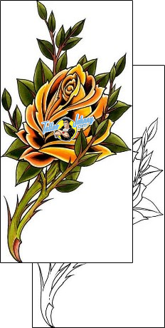 Flower Tattoo plant-life-flowers-tattoos-damien-friesz-dff-00141