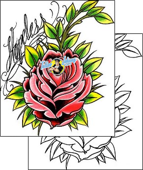Flower Tattoo plant-life-flowers-tattoos-damien-friesz-dff-00143