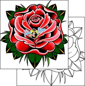 Flower Tattoo plant-life-flowers-tattoos-damien-friesz-dff-00144