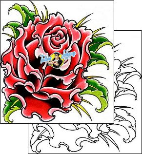 Flower Tattoo plant-life-flowers-tattoos-damien-friesz-dff-00147