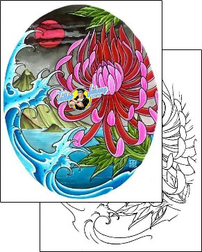 Flower Tattoo plant-life-flowers-tattoos-damien-friesz-dff-00200