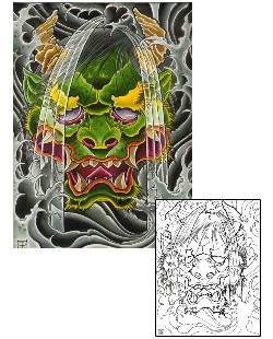 Mask Tattoo Miscellaneous tattoo | DFF-00203