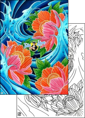 Flower Tattoo plant-life-flowers-tattoos-damien-friesz-dff-00210