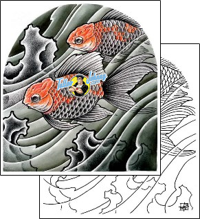 Fish Tattoo marine-life-fish-tattoos-damien-friesz-dff-00211
