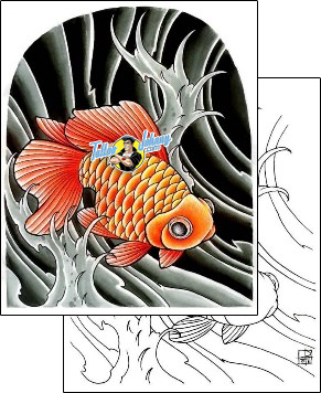 Fish Tattoo marine-life-fish-tattoos-damien-friesz-dff-00212